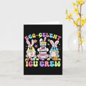 エッグセレントIcuクルーナースレトロGroovy Bunny Easte カード (黄色い花)