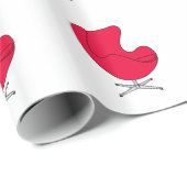 エッグチェアラインアート – 32色 –  ラッピングペーパー (ロールコーナー)