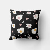 エッグディナームーン紙吹雪パターンアクリル クッション (裏面)