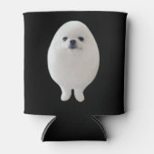 エッグドッグミーム両面ブラック 缶クーラー (正面)