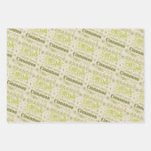 エッグノグコレクション – アボカド ラッピングペーパーシート (正面2)