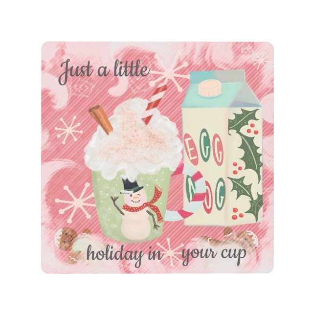 エッグノグホリデイ メタルプリント (正面)