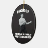 エッグノッグか。 アルコール性のクリスマスツリーのオーナメントを意味します セラミックオーナメント (左)