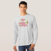 エッグノッグとクッキーが目当てで来ただけ Tシャツ (正面フル)
