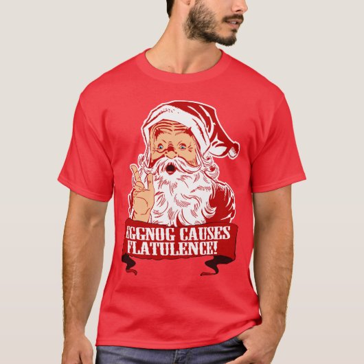 エッグノッグにより鼓腸を引き起こします Tシャツ (正面)