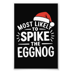 エッグノッグにスパイシーなものを入れちゃうクリスマスマッチングTシャツ フォトプリント