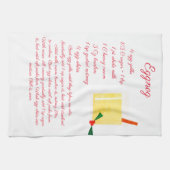 エッグノッグのレシピ キッチンタオル (横)