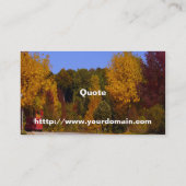 エッグハーバー、トロリー車付きWI秋シーズン 名刺 (裏面)