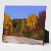 エッグハーバー、WI秋シーズンとトロリーカー フォトプラーク (側面)