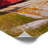 エッグハーバー、WI秋シーズンとトロリーカー ポスター (角)