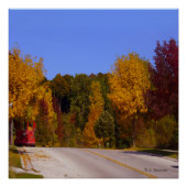 エッグハーバー、WI秋シーズンとトロリーカー ポスター (正面)