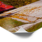 エッグハーバー、WI秋シーズンとトロリーカー ポスター (コーナー)