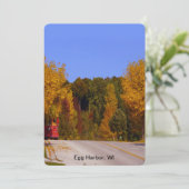 エッグハーバー、WI秋シーズンとトロリーカー 招待状 (スタンド正面)