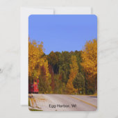 エッグハーバー、WI秋シーズンとトロリーカー 招待状 (正面)