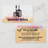 エッグビーターの電気ミキサー生地ベーキング 名刺 (正面/裏面)