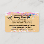 エッグビーターの電気ミキサー生地ベーキング 名刺 (裏面)