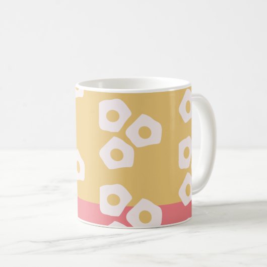 エッグフライドブレックファーストカラフルブランチキッチン コーヒーマグカップ (正面右)