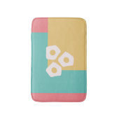 エッグフライドブレックファーストカラフル バスマット (正面縦)