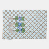 エッグブルーチノワセリージンジャージャージャージャーズトピアリー  キッチンタオル (横)