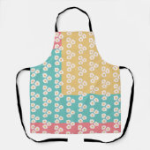 エッグブレックファーストブランチカラフルパターン エプロン (正面)