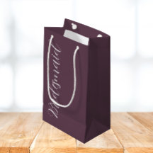 エッグプラント スタイリッシュな筆記体 結婚式 二次会の花嫁の付き添い