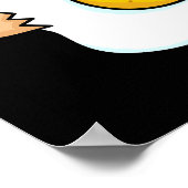 エッグプンダークおもしろいBGを引き裂いて ポスター (角)