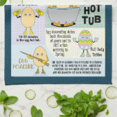 エッグヘッドエッグキッチンタオル キッチンタオル (折り畳み)