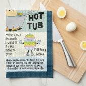 エッグヘッドエッグキッチンタオル キッチンタオル (四つ折り)