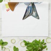 エッグヘッド予測できなデザイン キッチンタオル (折り畳み)