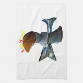 エッグヘッド予測できなデザイン キッチンタオル (縦)