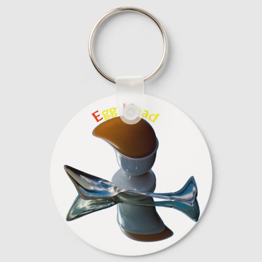 エッグヘッド予測できなデザイン キーホルダー (正面)