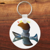 エッグヘッド予測できなデザイン キーホルダー (正面)