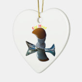 エッグヘッド予測できなデザイン セラミックオーナメント (左)