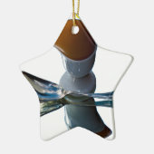 エッグヘッド予測できなデザイン セラミックオーナメント (左)