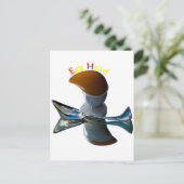 エッグヘッド予測できなデザイン ポストカード (スタンド正面)