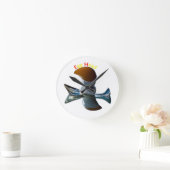 エッグヘッド予測できなデザイン ラウンド壁時計 (ホーム)