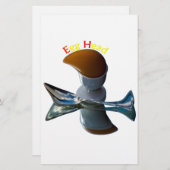 エッグヘッド予測できなデザイン 便箋 (正面/裏面)