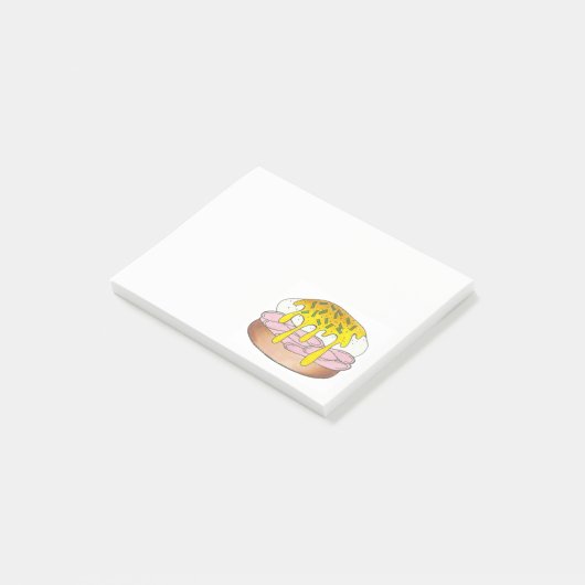 エッグベネディクトフードグルメ調理師シェフハムブレックファースト ポストイット (アングル)