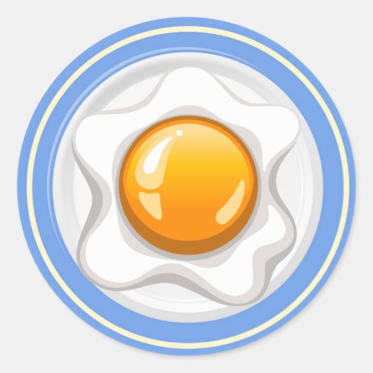 エッグボウルのステッカー – SRF ラウンドシール (正面)