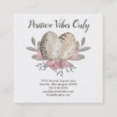 エッグボホウォーターの色 スクエア名刺 (裏面)