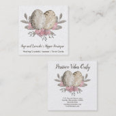 エッグボホウォーターの色 スクエア名刺 (正面/裏面)