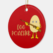 エッグポーチャー セラミックオーナメント (左)