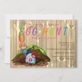 エッグモダン狩りイースターバニーラビットカスタム 招待状