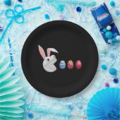 エッグ狩りイースターバニー ペーパープレート (パーティー)