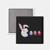 エッグ狩りイースターバニー マグネット (正面/裏面)