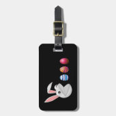 エッグ狩りイースターバニー ラゲッジタグ (正面縦)