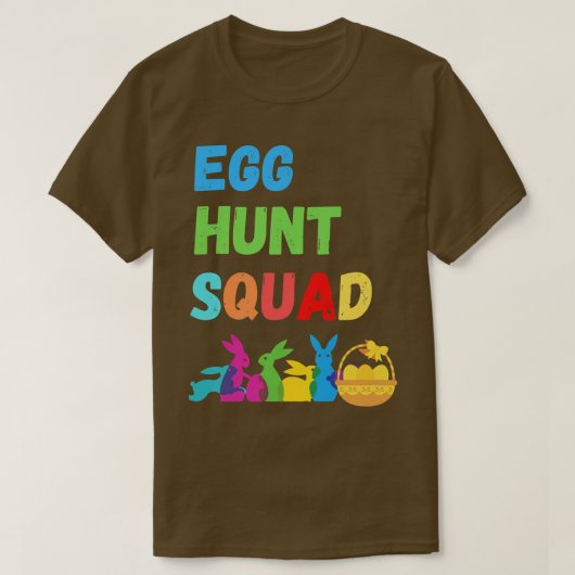 エッグ狩りスクワッドバニーファミリー Tシャツ (デザイン正面)