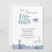エッグ狩りパステル招待状 招待状 (正面)