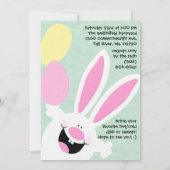 エッグ狩り、イースターエッグ狩り招待状 招待状 (裏面)