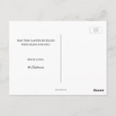 エッグ絵を描ハッピーイースターはがき ポストカード (裏面)